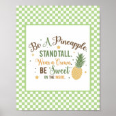 Word Pineappelkunst Poster (Voorkant)