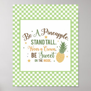 Word Pineappelkunst Poster