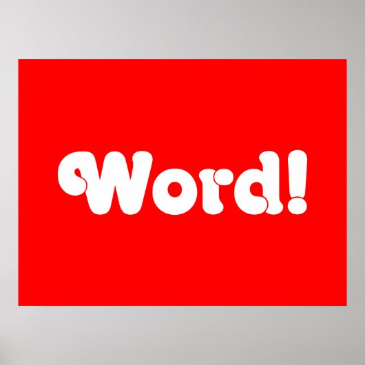 Word! Poster (Voorkant)