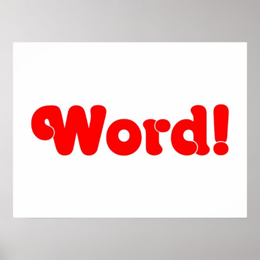 Word! Poster (Voorkant)
