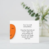 Word-problemen van de wiskunde... Funny Stuur een  Briefkaart (Staand voorkant)