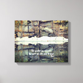 Word Quote Quote Quiet Rumi Inspirerend Canvas Afdruk