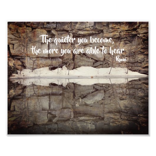 Word Rumi Inspirerend Quote 8x10 Foto Afdruk (Voorkant)