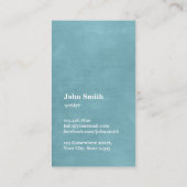 "Word."  schrijfmachine voor schrijfmachine Turquo Visitekaartje (Achterkant)