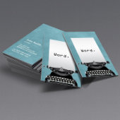 "Word."  schrijfmachine voor schrijfmachine Turquo Visitekaartje