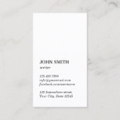 "Word."  schrijfmachine voor schrijfmachines Visitekaartje (Achterkant)