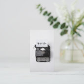 "Word."  schrijfmachine voor schrijfmachines Visitekaartje (Staand voorkant)