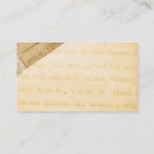 Word Schrijfschrijfmachine auteur Antiek Visitekaartje (Achterkant)