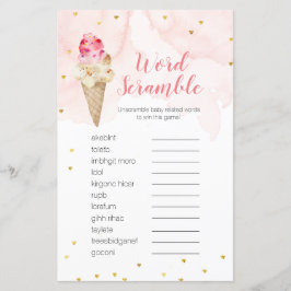 Word Schroefbare game Roze Blush-ijs