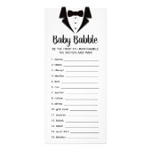 Word Scramble Baby shower Game, 25-pack Reclamekaart (Voorkant)