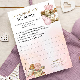 Word Scramble Boek Thema Baby shower spel