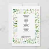 WORD-scramble bridal baby shower game Kaart (Achterkant)