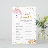 Word Scramble Game April Showers brengen mogelijke (Staand voorkant)