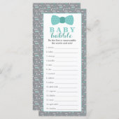 Word Scramble Game, Baby shower, 25-pack (Voorkant / Achterkant)