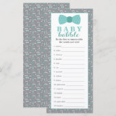 Word Scramble Game, Baby shower, 25-pack (Voorkant / Achterkant)