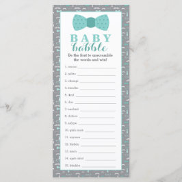 Word Scramble Game, Baby shower, 25-pack