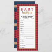 Word Scramble Game, Baby shower Game, Little Man (Voorkant / Achterkant)
