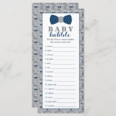 Word Scramble Game, Baby shower Game, Little Man (Voorkant / Achterkant)