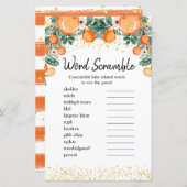 Word Scramble Game Citrus Summer Oranje (Voorkant / Achterkant)