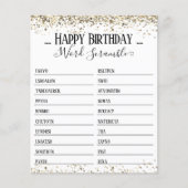 Word Scramble Game van Birthday Party (Voorkant)