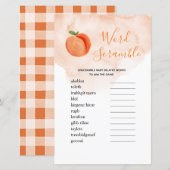 Word Scramble Game Zoete Kleine Peach (Voorkant / Achterkant)