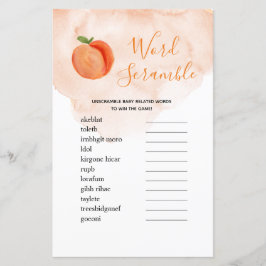 Word Scramble Game Zoete Kleine Peach
