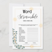 Word Scrumble-Vrijgezellenfeest Kaart (Voorkant)