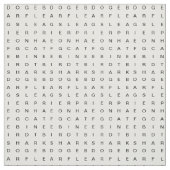Word Search (Dieren) White Stof (Swatch)