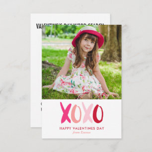 Word Search Game Foto Klaslokaal Valentijnse  Kaart