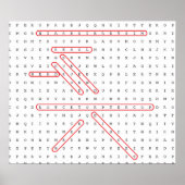 Word Search Geek Poster (Voorkant)