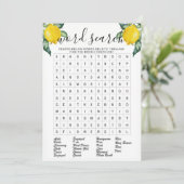 Word Search Gold vrijgezellenfeest-spel Kaart (Staand voorkant)