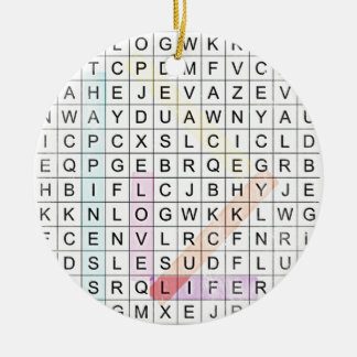 Word Search Keramisch Ornament