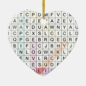 Word Search Keramisch Ornament (Voorkant)