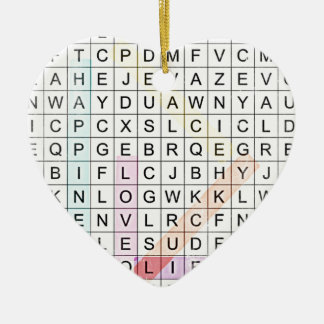 Word Search Keramisch Ornament
