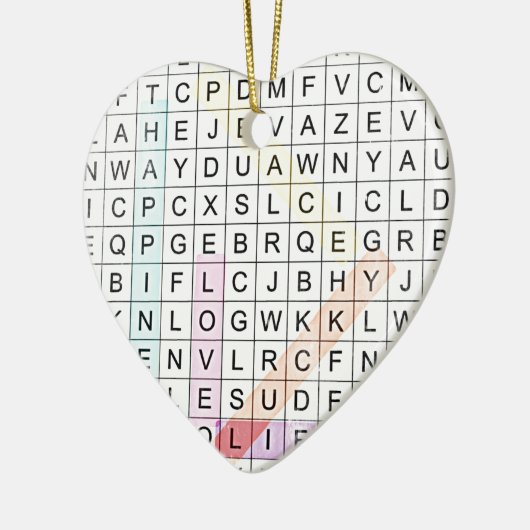 Word Search Keramisch Ornament (Links)