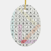 Word Search Keramisch Ornament (Voorkant)