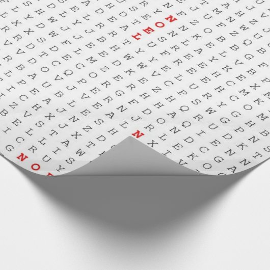 Word Search Puzzel NOEL Cadeaupapier (Hoek)