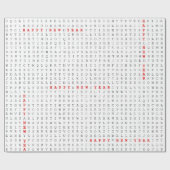 Word Search Puzzle Happy Nieuwjaar! Cadeaupapier (Vlak)