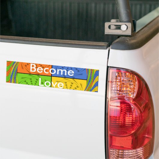 Word Sjabloon Liefde Bumpersticker (Op Truck)