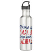 Word slimmer Smarter Slaap met een leraar Waterfles (Voorkant)
