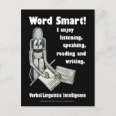 Word Smart - leeg Briefkaart (Voorkant)