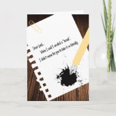 Word snel beter! humoristisch kaart (Voorkant)