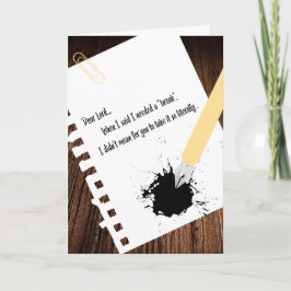 Word snel beter! humoristisch kaart