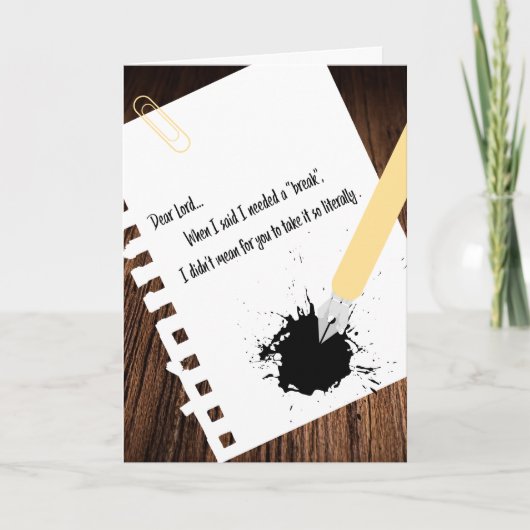 Word snel beter! humoristisch kaart (Voorkant)