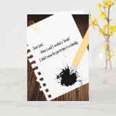 Word snel beter! humoristisch kaart (Gele Bloem)