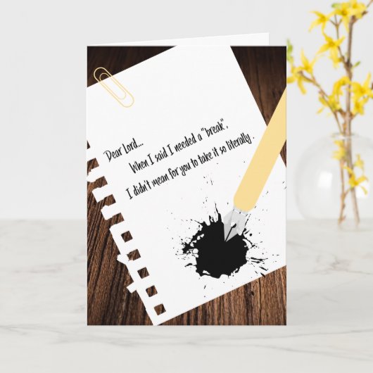 Word snel beter! humoristisch kaart (Gele Bloem)