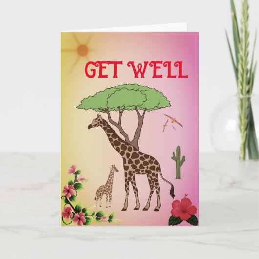 Word snel beter! Ik wens u een spoedig herstel" (Voorkant)