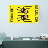 Word snel beter, kleine aap spandoek (Beurs)