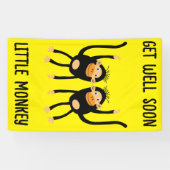 Word snel beter, kleine aap spandoek (Horizontaal)