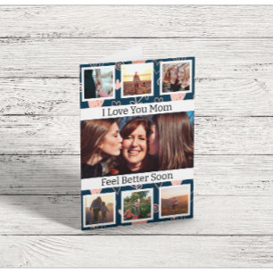 Word snel beter mam foto Wenskaart Kaart